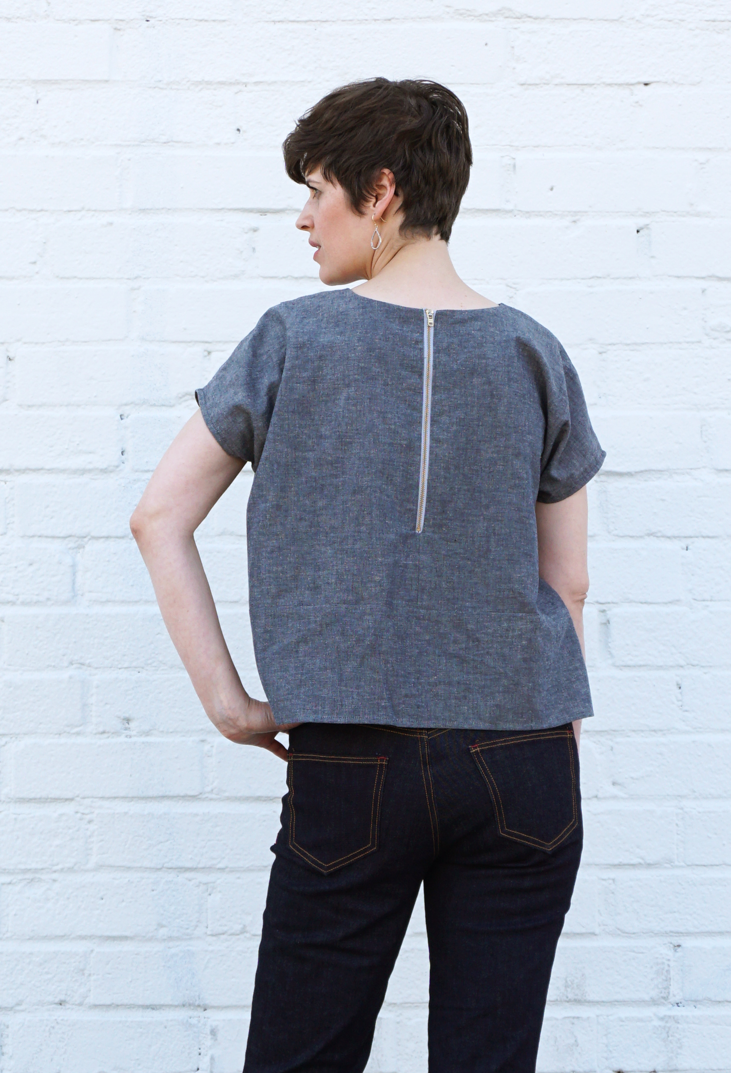 DIY Zip Back Lou Box Top Variation — Sew DIY